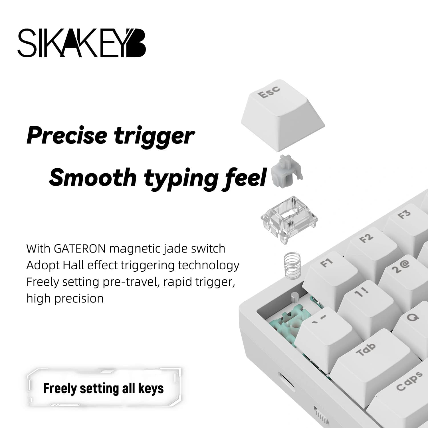Sikakeyb Castle Ck75 US 83 Key %75 Magnetic Keyboard - Product Description 4