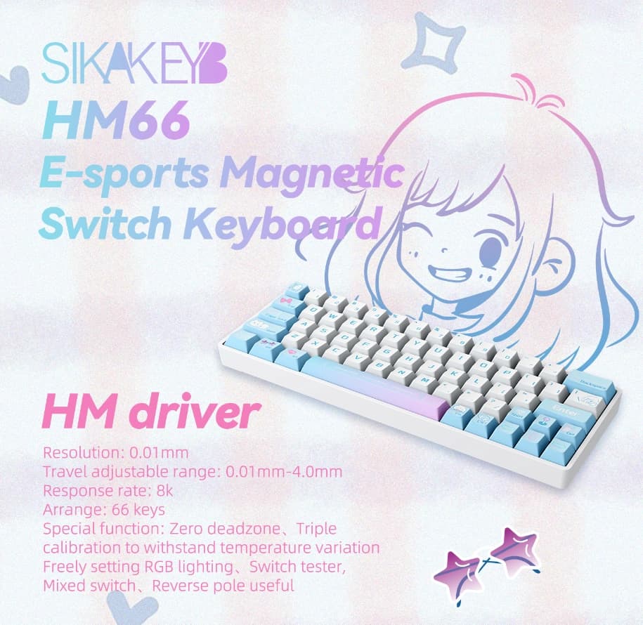 Sikakeyb Castle HM66 66 Key %60 Magnetic Keyboard - Product Description 2
