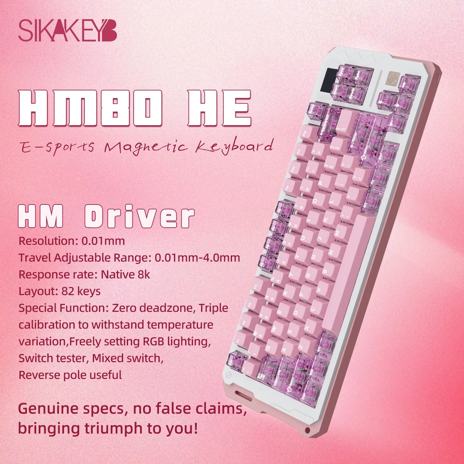 Sikakeyb Castle Hm80 He Esports Games Aluminum Magnetic Keyboard - Product Description 2